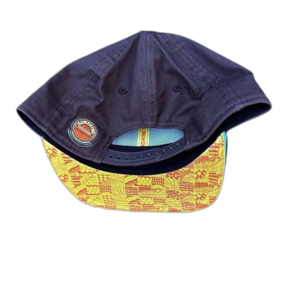 NWOT Sunshine Provisions Brown & Tan Adjustable Flat Bill Hat baseball hat cap - Picture 2 of 3